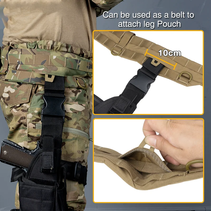 Ceinture tactique d'extérieur Mrb, ceinture de Rigger'S modulaire à dégagement rapide – Image 5