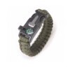 Bracelet de survie militaire en paracorde d'urgence Parachute sans silex grattoir