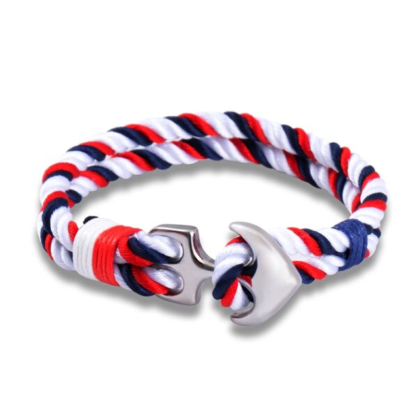 Bracelets injecteurs en acier inoxydable pour hommes, ULde survie nautique, bracelet JOParacord – Image 3