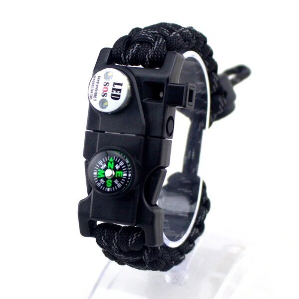 10580-c44b80.jpg Bracelet de Survie Tressé d'Urgence Militaire avec LED SOS, Paracorde de Camping en Plein Air