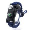 Bracelet de Survie Tressé d'Urgence Militaire avec LED SOS, Paracorde de Camping en Plein Air