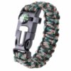 Paracorde de survie d'urgence militaire multifonction, bracelet extérieur, grattoir