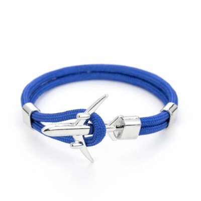 Bracelet d'Injecteur en Acier Inoxydable pour Homme et Femme, Breloque en Paracorde, Corde de Nylon, de Survie Chimique