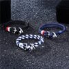 Bracelet ancre pour homme, bonne qualité, à breloque, corde de survie, chaîne