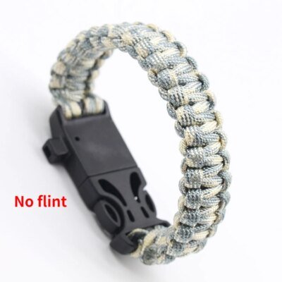 Paracorde de survie militaire multifonction, 4mm, bracelet d'extérieur, grattoir, sifflet, outils 550