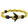 Eif Dock – Bracelets ancre de couleur noire pour hommes, nouvelle mode, corde de survie, chaîne paracorde