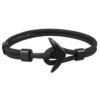 Eif Dock – Bracelets ancre de couleur noire pour hommes, nouvelle mode, corde de survie, chaîne paracorde