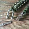 Bracelet de survie en parachute tissé pour homme, manille, broche, réglage de la structure