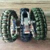Bracelet de survie en parachute tissé pour homme, manille, broche, réglage de la structure