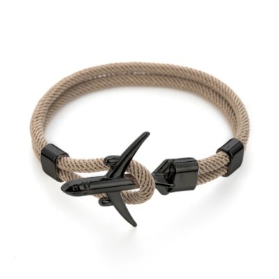 Bracelet tressé multicouche pour hommes et femmes, breloque