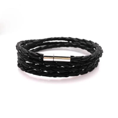 Bracelets à breloques en acier inoxydable pour hommes, crochets de sport ronds en métal, injecteur de haute qualité