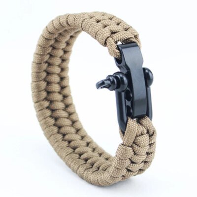 Bracelet de survie en camping en plein air pour homme, sport d'escalade, parachute