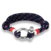 Bracelet de sport en acier inoxydable pour hommes et femmes, cordon de parachute, manille de survie