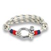 Bracelet de sport en acier inoxydable pour hommes et femmes, cordon de parachute, manille de survie