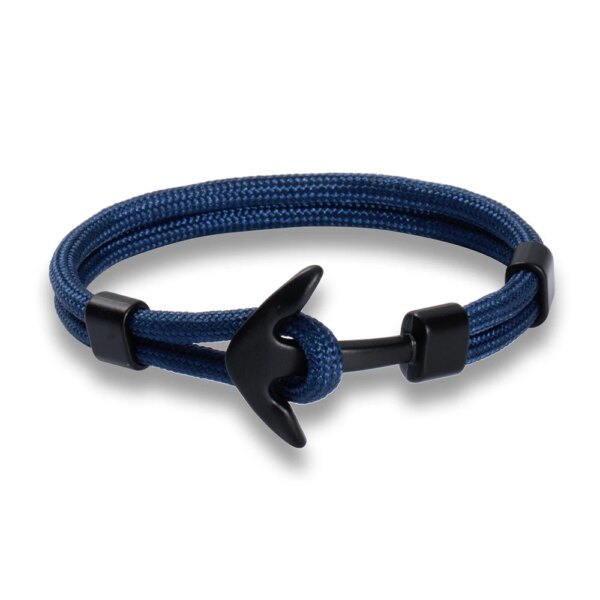 Bracelets à breloques multicouches pour hommes et femmes, ULde survie, crochets de sport, style marine – Image 4
