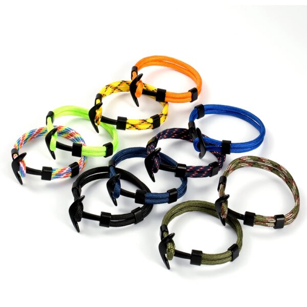 Bracelets à breloques multicouches pour hommes et femmes, ULde survie, crochets de sport, style marine