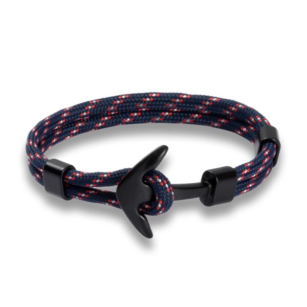 Bracelets à breloques multicouches pour hommes et femmes, ULde survie, crochets de sport, style marine – Image 3