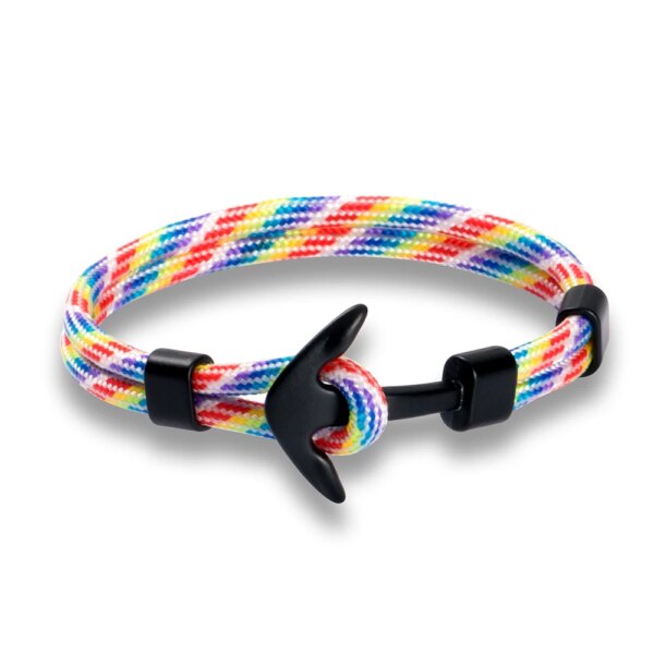 Bracelets à breloques multicouches pour hommes et femmes, ULde survie, crochets de sport, style marine – Image 5