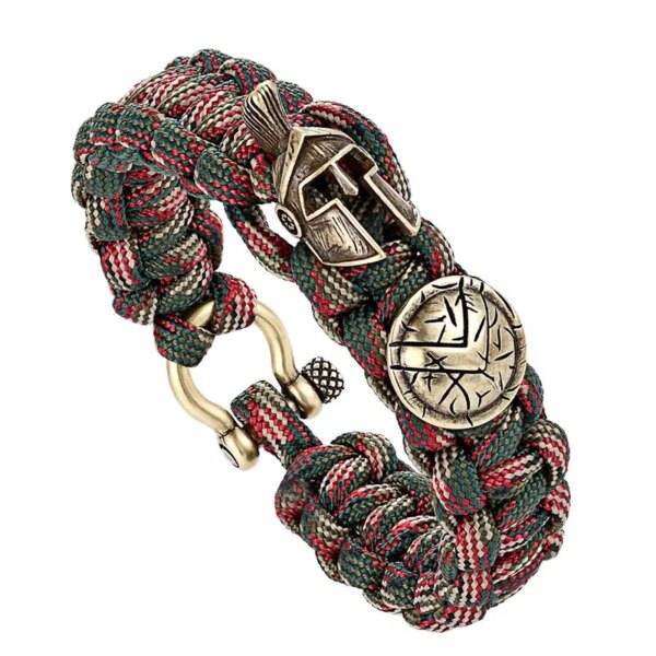 Bracelet en ULvintage fait à la main pour hommes et femmes, bracelets de survie en plein air, bracelet de camping de luxe – Image 4