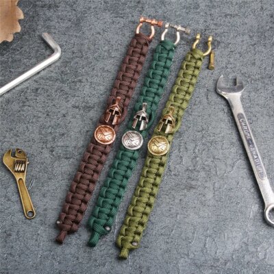 Bracelet en ULvintage fait à la main pour hommes et femmes, bracelets de survie en plein air, bracelet de camping de luxe
