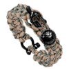 Bracelet de survie en plein air pour hommes, ULfaite à la main de luxe, casque spartiate, Kokor, parapluie, cadeau pour dames