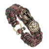 Bracelet de survie en plein air pour hommes, ULfaite à la main de luxe, casque spartiate, Kokor, parapluie, cadeau pour dames