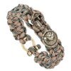 Bracelet de survie en plein air pour hommes, ULfaite à la main de luxe, casque spartiate, Kokor, parapluie, cadeau pour dames