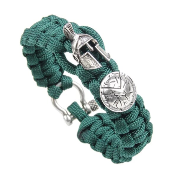 Bracelet de survie en plein air pour hommes, ULfaite à la main de luxe, casque spartiate, Kokor, parapluie, cadeau pour dames