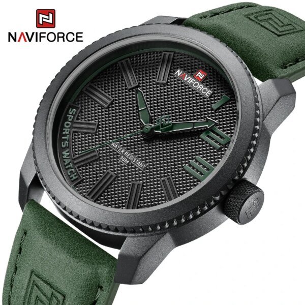 11501-262788.jpg NAVIFORCE – montre-bracelet en cuir pour hommes, montre-bracelet de sport militaire