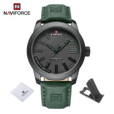 11510-ddcdb0.jpg NAVIFORCE – montre-bracelet en cuir pour hommes, montre-bracelet de sport militaire