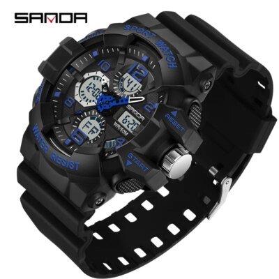11543-6bc47c.jpg SANDA-Montre Militaire G-Style pour Homme, Montre-Bracelet Électronique Étanche, dehors