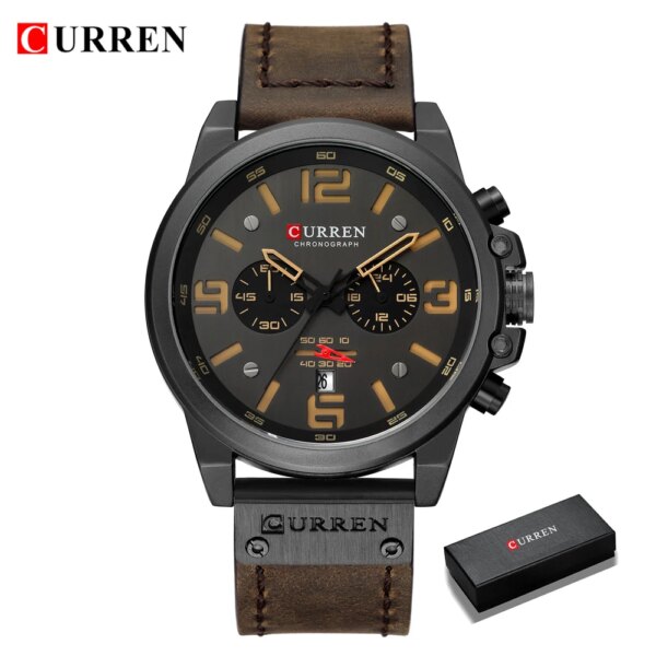 Curren — Montres de luxe pour homme, chronographes étanches, plusieurs styles – Image 6