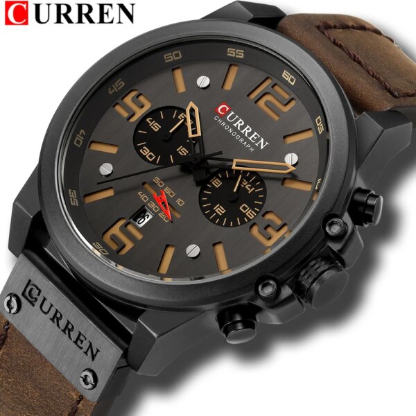 Curren — Montres de luxe pour homme, chronographes étanches, plusieurs styles