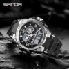 SANDA-Montre à quartz militaire étanche pour homme, montres de sport pour homme, marque supérieure