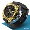 SANDA-Montre à quartz militaire étanche pour homme, montres de sport pour homme, marque supérieure