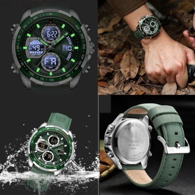 NAVIFORCE – montre-bracelet à Quartz pour hommes, chronographe de sport Original, étanche