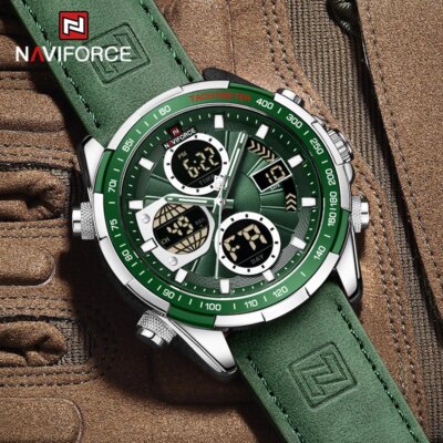 NAVIFORCE – montre-bracelet à Quartz pour hommes, chronographe de sport Original, étanche
