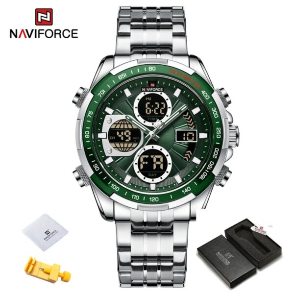 NAVIFORCE – montre-bracelet à Quartz pour hommes, chronographe de sport Original, étanche