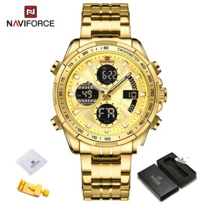 11674-2193c2.jpg NAVIFORCE – montre-bracelet à Quartz pour hommes, chronographe de sport Original, étanche