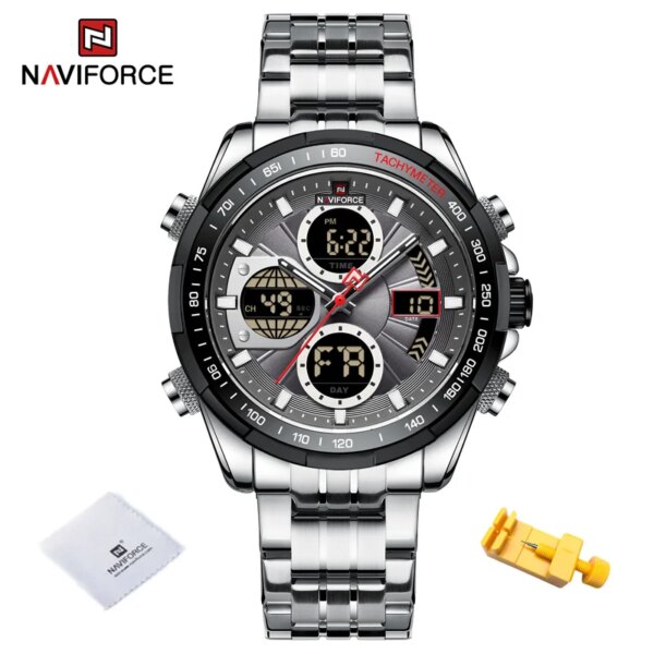 NAVIFORCE – montre-bracelet à Quartz pour hommes, chronographe de sport Original, étanche