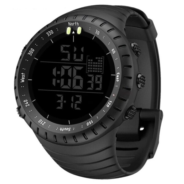 SYNOKE-Montre numérique de sport de plein air pour homme, horloge électronique LED