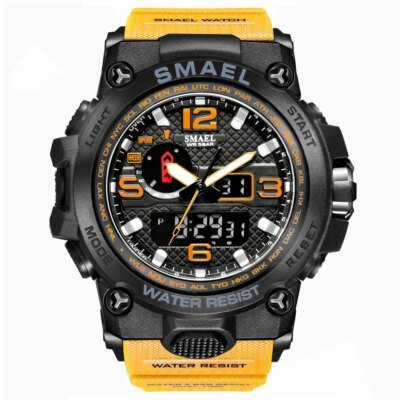SMAEL – montres de sport pour hommes, double affichage analogique numérique LED