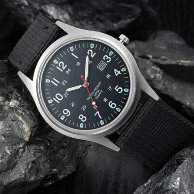 11944-f7881c.jpg Montres-bracelets de sport à quartz étanches en nylon pour hommes