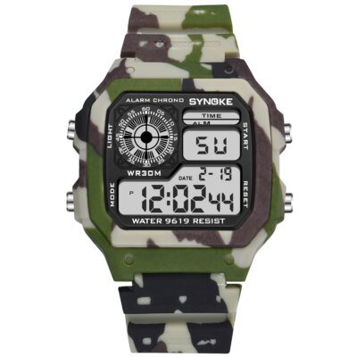 SYNOKE montre de sport militaire montre numérique LED hommes horloges Relojes Deportivos étanche lumineux réveil homme 2019