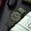 Montres-bracelets de sport Shoous pour hommes, montre militaire, bracelet en nylon simple
