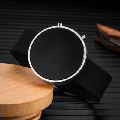 12075-2e7ddc.jpg Montre numérique LED pour hommes, Montre de sport militaire pour hommes, horloge électronique étanche en Silicone