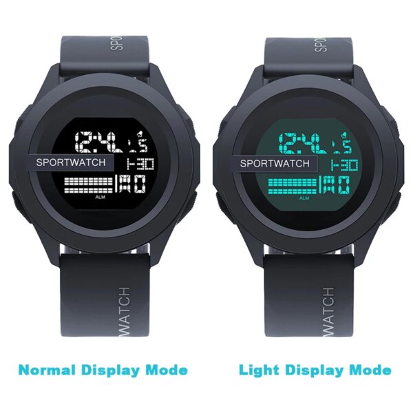 YIKAZE-Montre de dehors Militaire Numérique pour Homme, Horloge Multifonction, Étanche, Shoous – Image 4