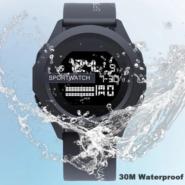 YIKAZE-Montre de dehors Militaire Numérique pour Homme, Horloge Multifonction, Étanche, Shoous – Image 5