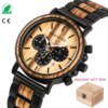 12205-64e798.jpg BOBO oiseau montre en bois hommes erkek kol saati luxe élégant bois montres chronographe militaire
