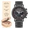 BOBO oiseau montre en bois hommes erkek kol saati luxe élégant bois montres chronographe militaire